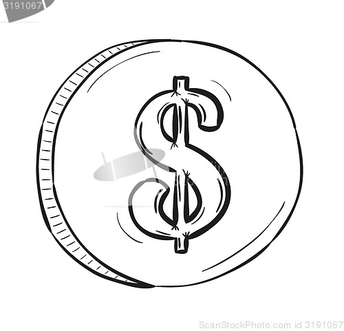 Image of sketch of coin