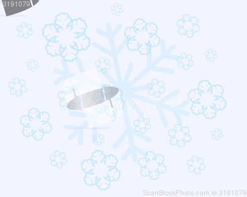 Image of abstract christmas snow flakes