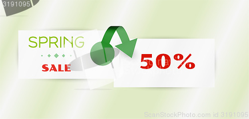 Image of spring sale vector background