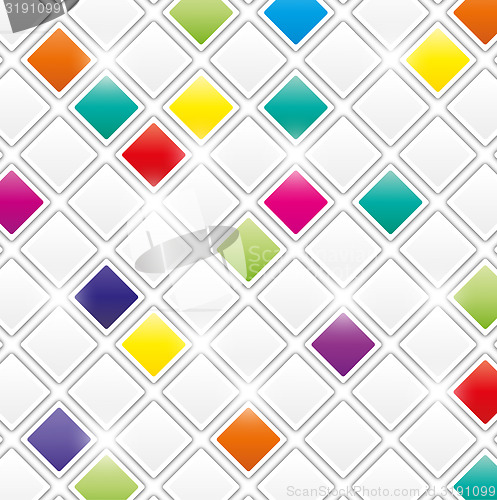 Image of field of gray and color squares