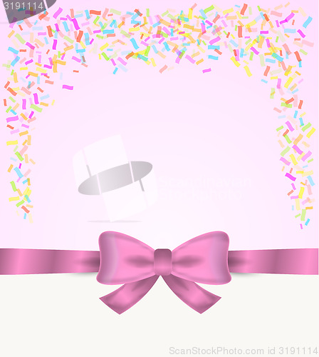 Image of gift card and confetti