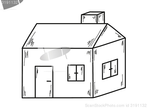Image of sketch of the small house