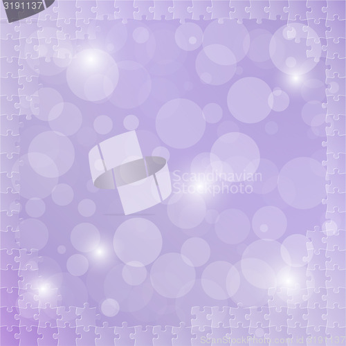 Image of violet background with puzzle