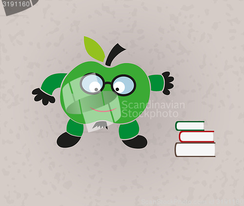 Image of funny illustration - back to school