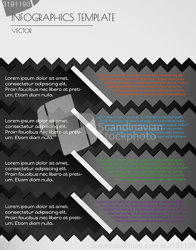 Image of black infographics on white  background