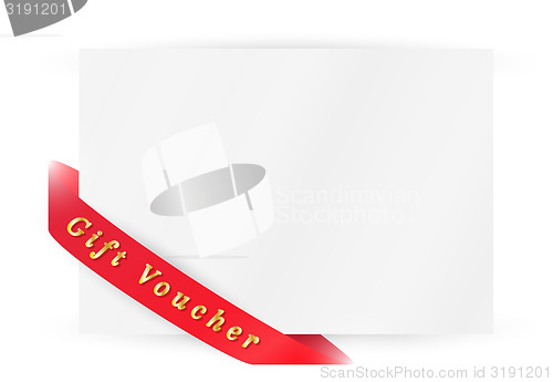 Image of ribbon with gift voucher