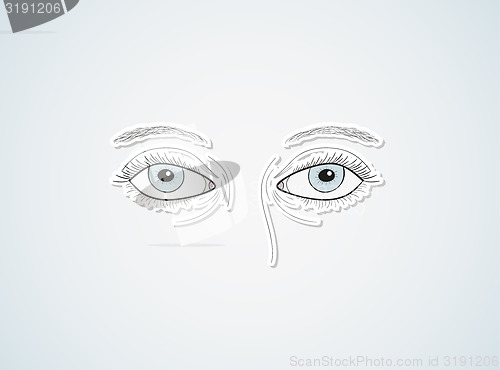 Image of woman eyes