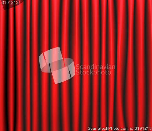 Image of red curtain