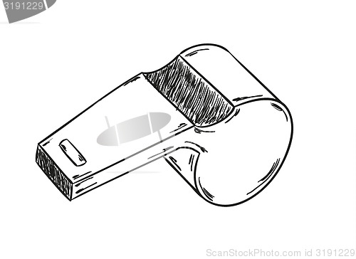 Image of sketch of the whistle