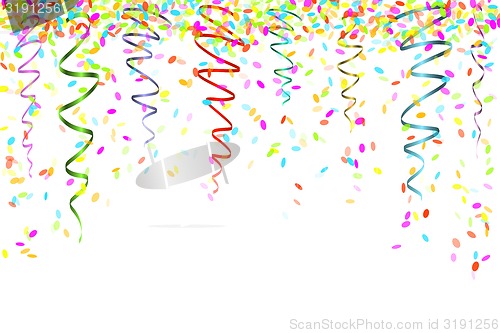 Image of falling confetti