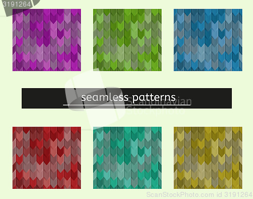 Image of seamless pattern seems like tiles on the roof