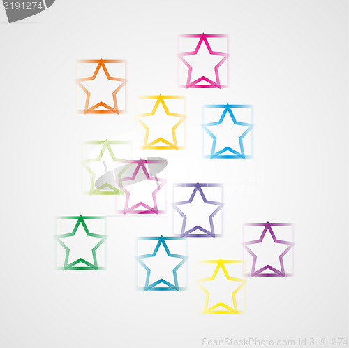 Image of background with squares and stars