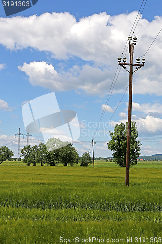 Image of high voltage power lines