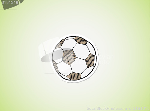Image of sketch of the football ball