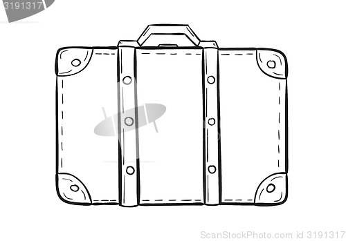 Image of sketch of the suitcase