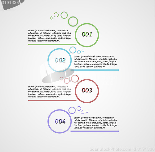 Image of four steps infographics