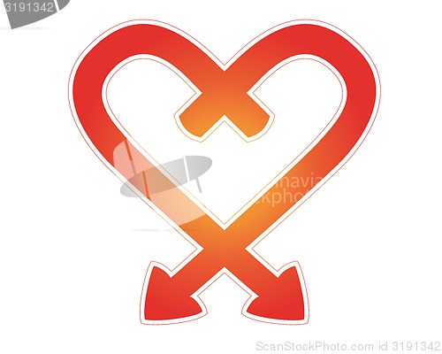 Image of arrows heart