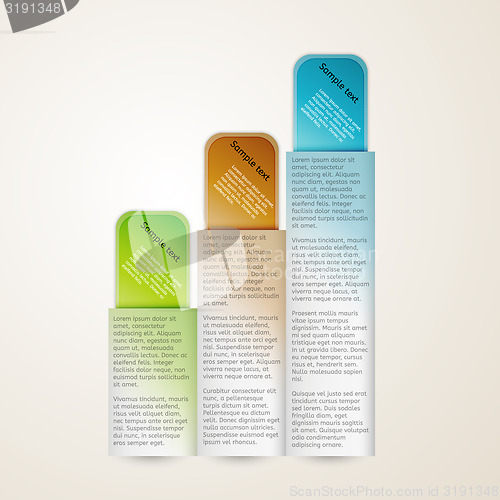 Image of vertical banners with sample text
