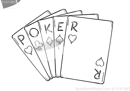 Image of five poker cards