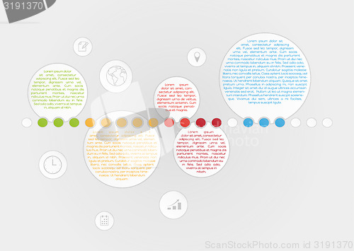 Image of infographic vector with fragments