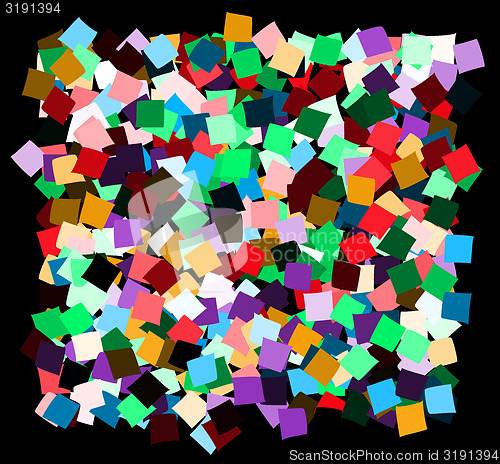 Image of mess of the color deformed squares