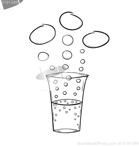Image of drink and bubbles