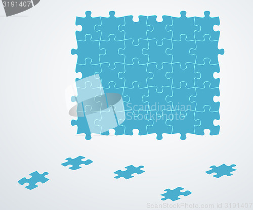 Image of blue puzzle pieces