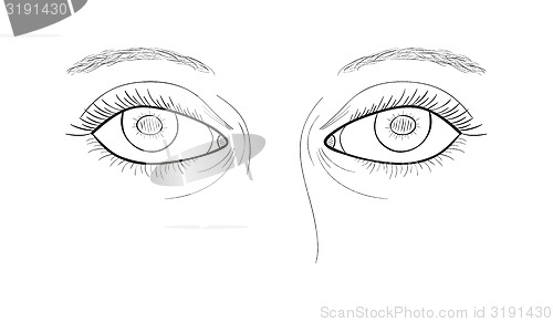 Image of woman eyes