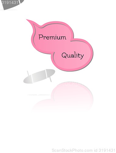Image of speak bubble with premium quality
