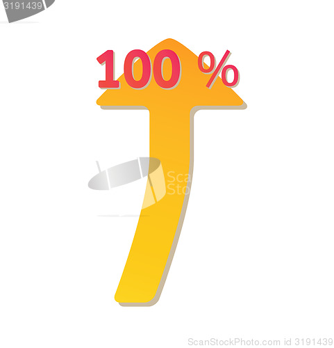 Image of arrows with percentage