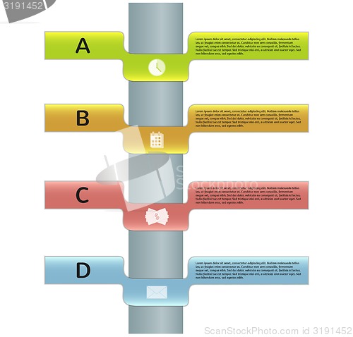 Image of four labels with informations