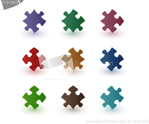 Image of color puzzle pieces