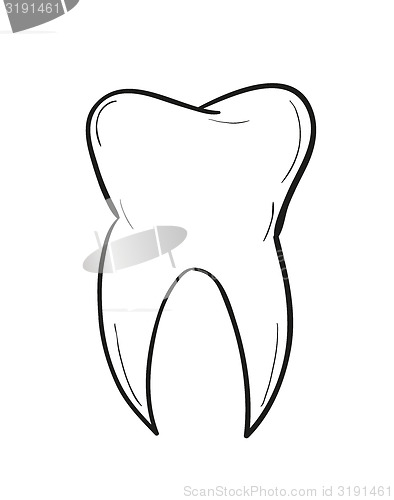 Image of sketch of the tooth