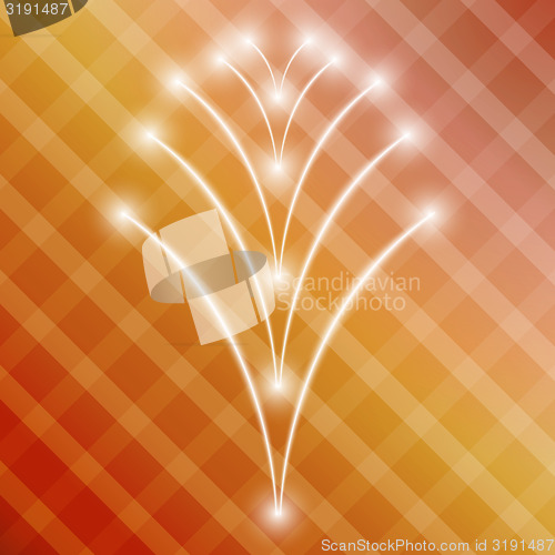 Image of gradient background with squares and shining stars