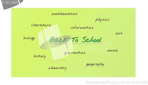 Image of back to school with lessons