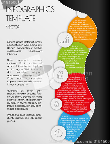 Image of black and white infographics