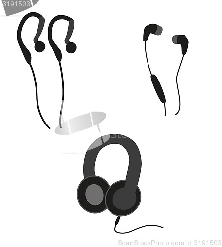 Image of headphones silhouette
