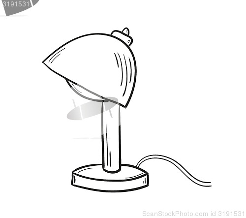 Image of sketch of the lamp
