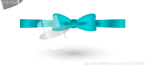 Image of blue elegant bow