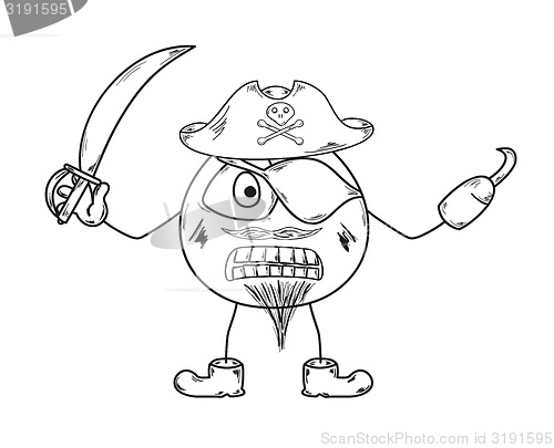 Image of pirate sketch