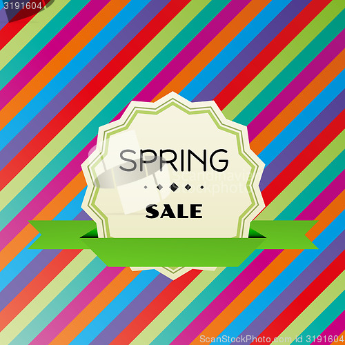 Image of spring sale colorful vector background