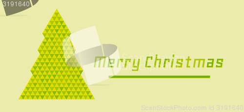 Image of retro merry christmas card