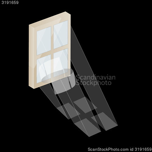 Image of window and the sun rays