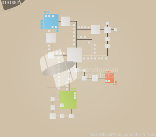 Image of map of the color squares