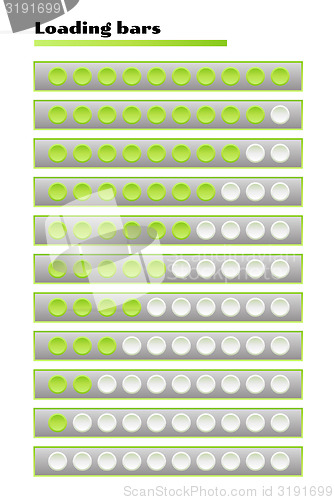 Image of green loading bars