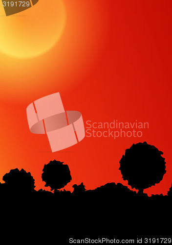 Image of sunset background