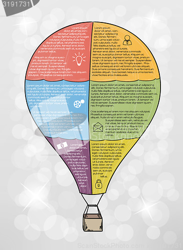 Image of infographic vector balloon