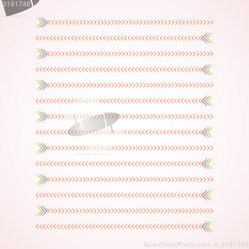Image of color arrows with two different directions