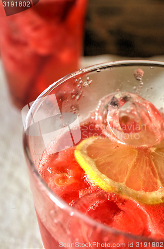 Image of cold drink with melon