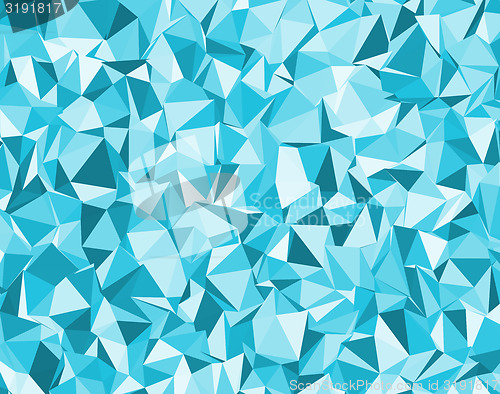 Image of background with blue triangles